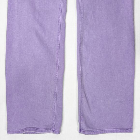 AFRM Fez Carpenter Jeans Purple Lavender Baggy Wide‎ Leg - Picture 8 of 10
